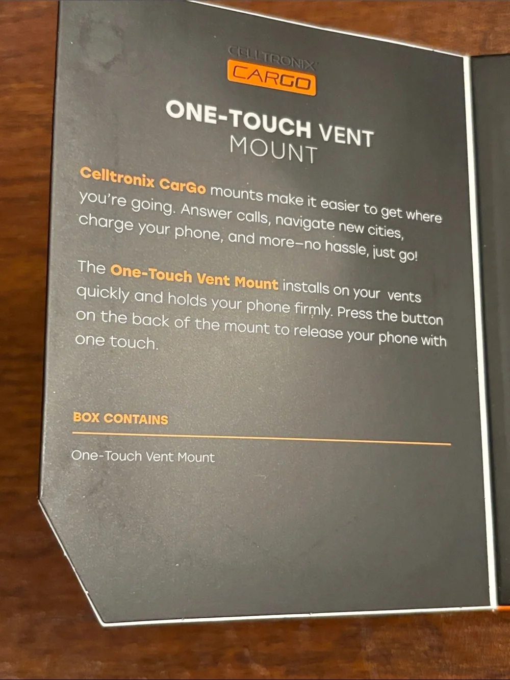 Celltronix Vent Mount Cellphone Holder